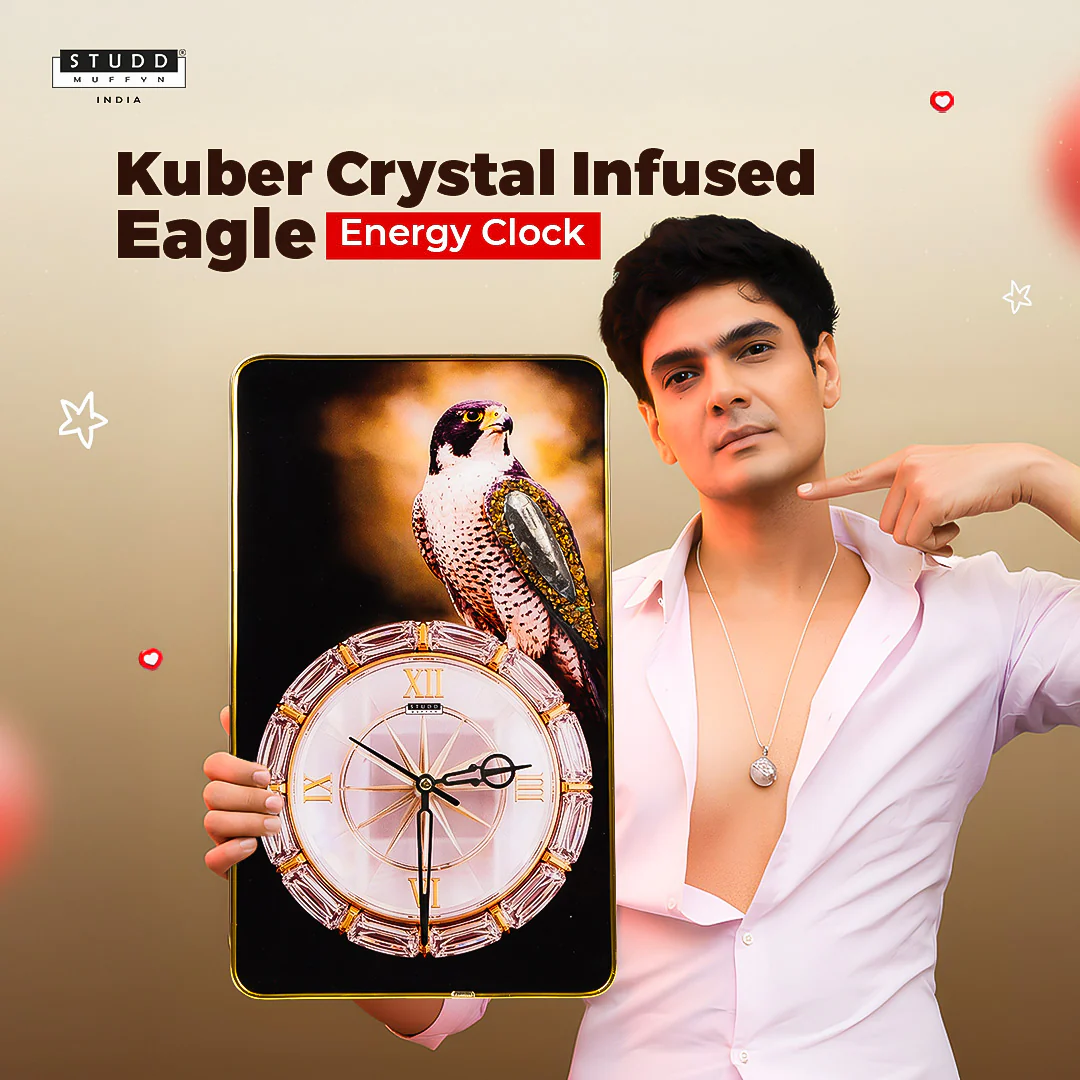Kuber Crystal Eagle Clock - Image 2