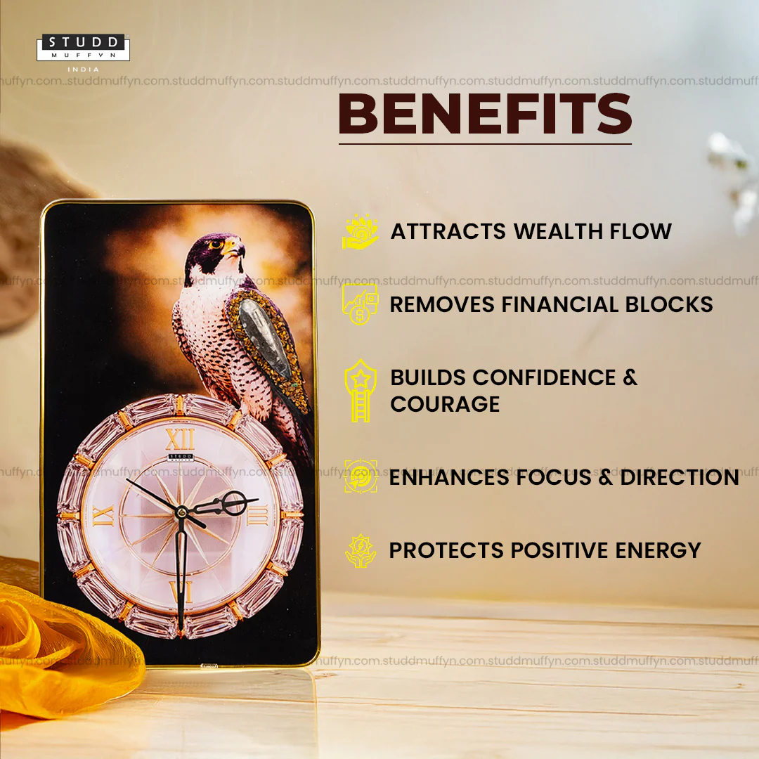 Kuber Crystal Eagle Clock - Image 4