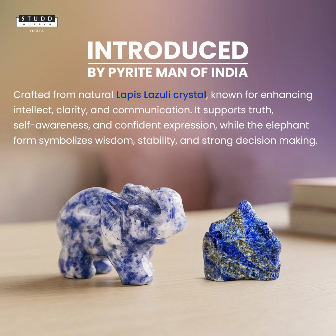 Lapis Lazuli Crystal Elephant| Miniature Series - Image 2
