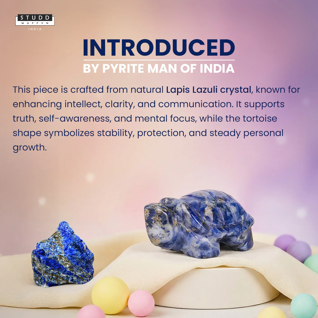 Lapis Lazuli Crystal Tortoise | Miniature Series - Image 3