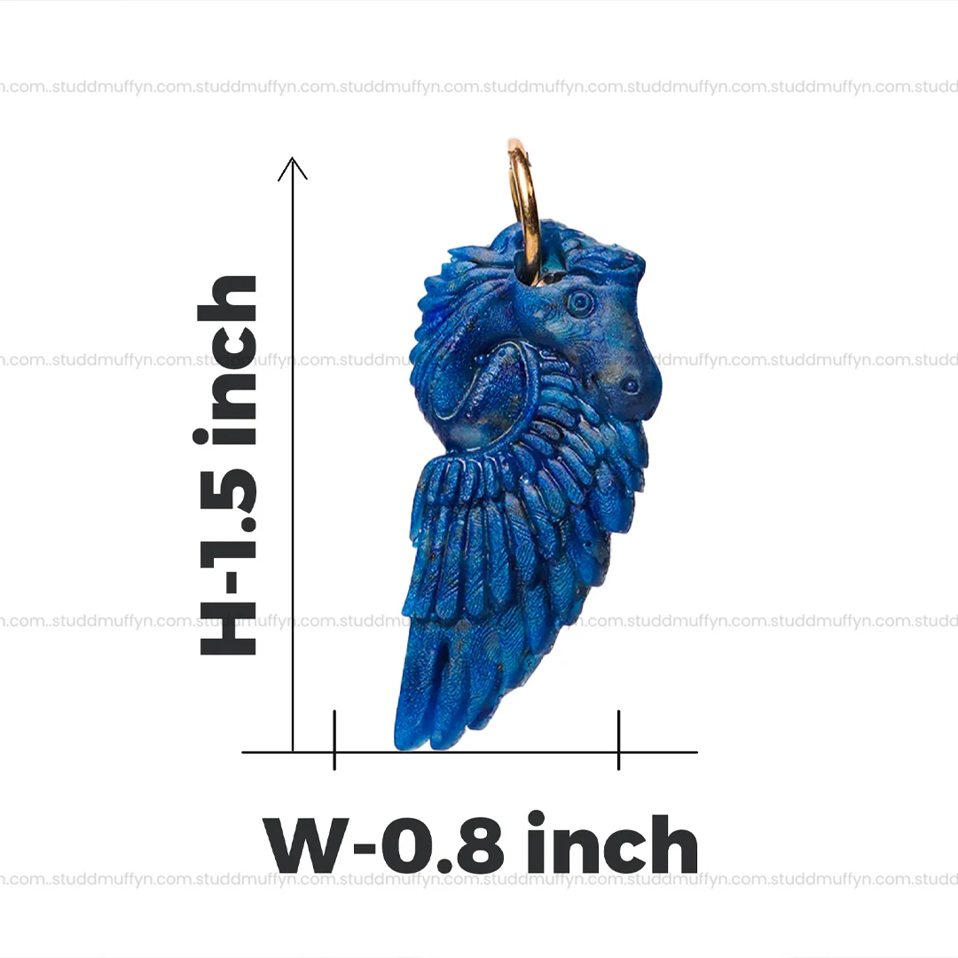 Lapis Lazuli Horse Pendant - Image 7
