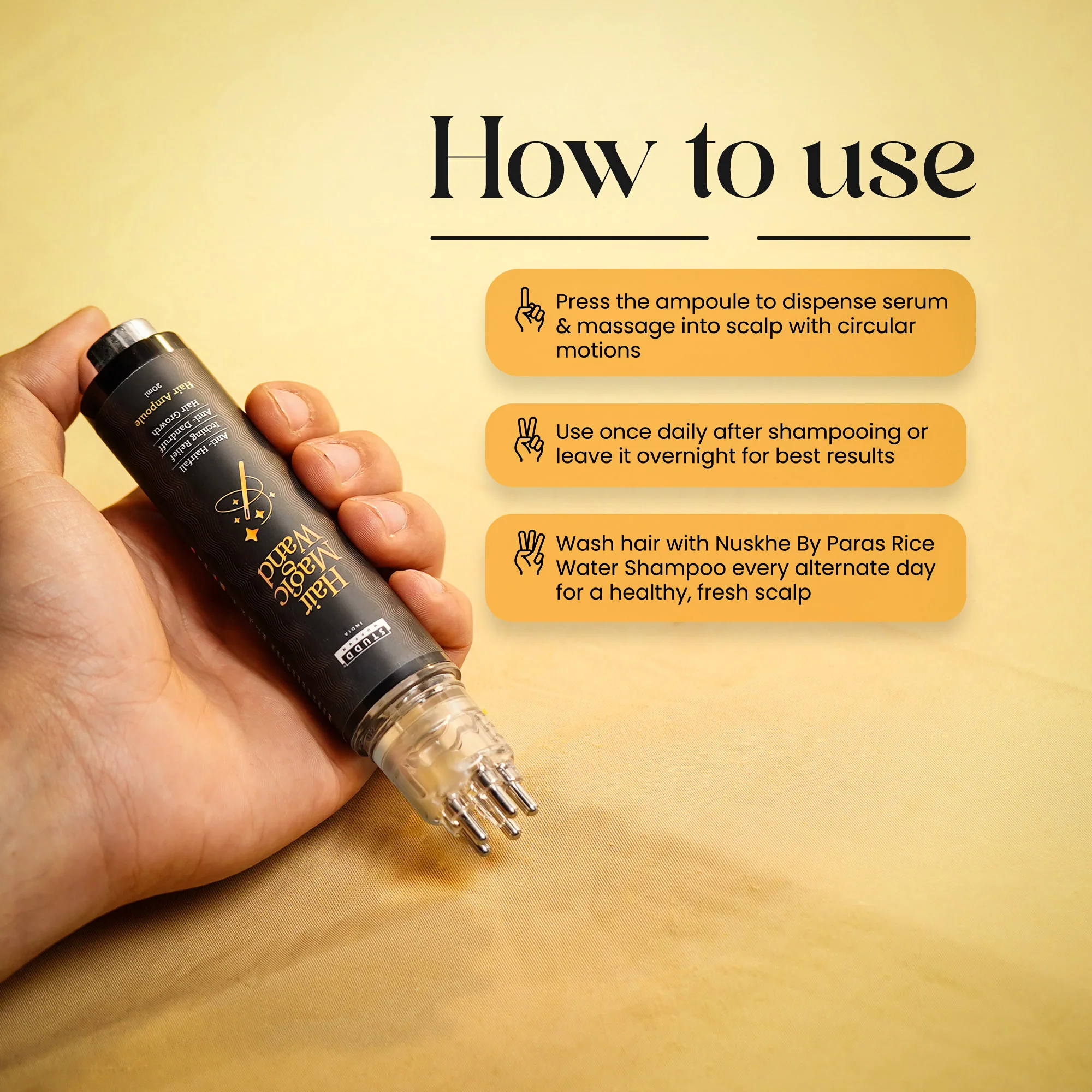 Scalp Nourishing Hair Magic Wand With Root Applicator - Image 3