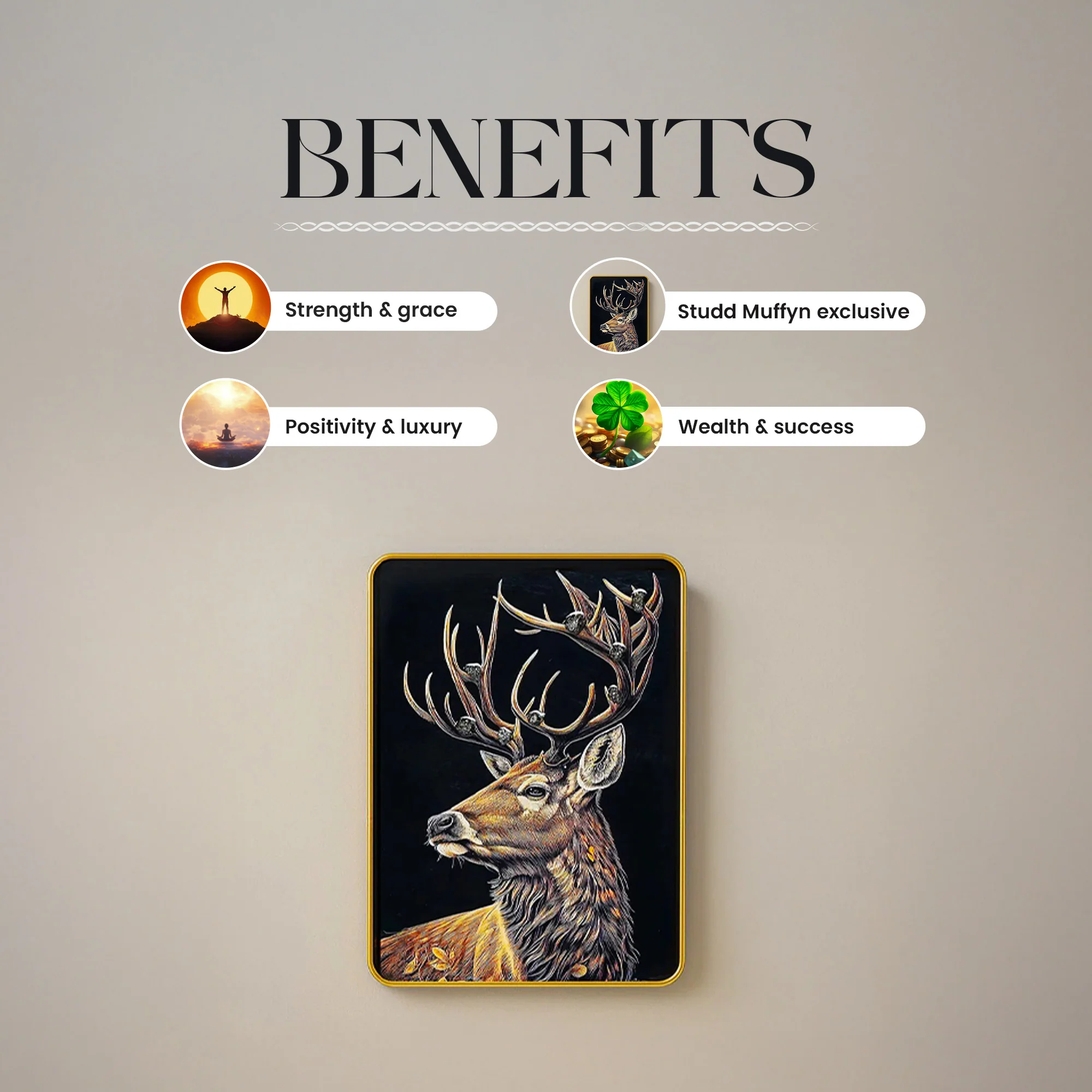 Majestic Pyrite Deer By Studd Muffyn - Image 2
