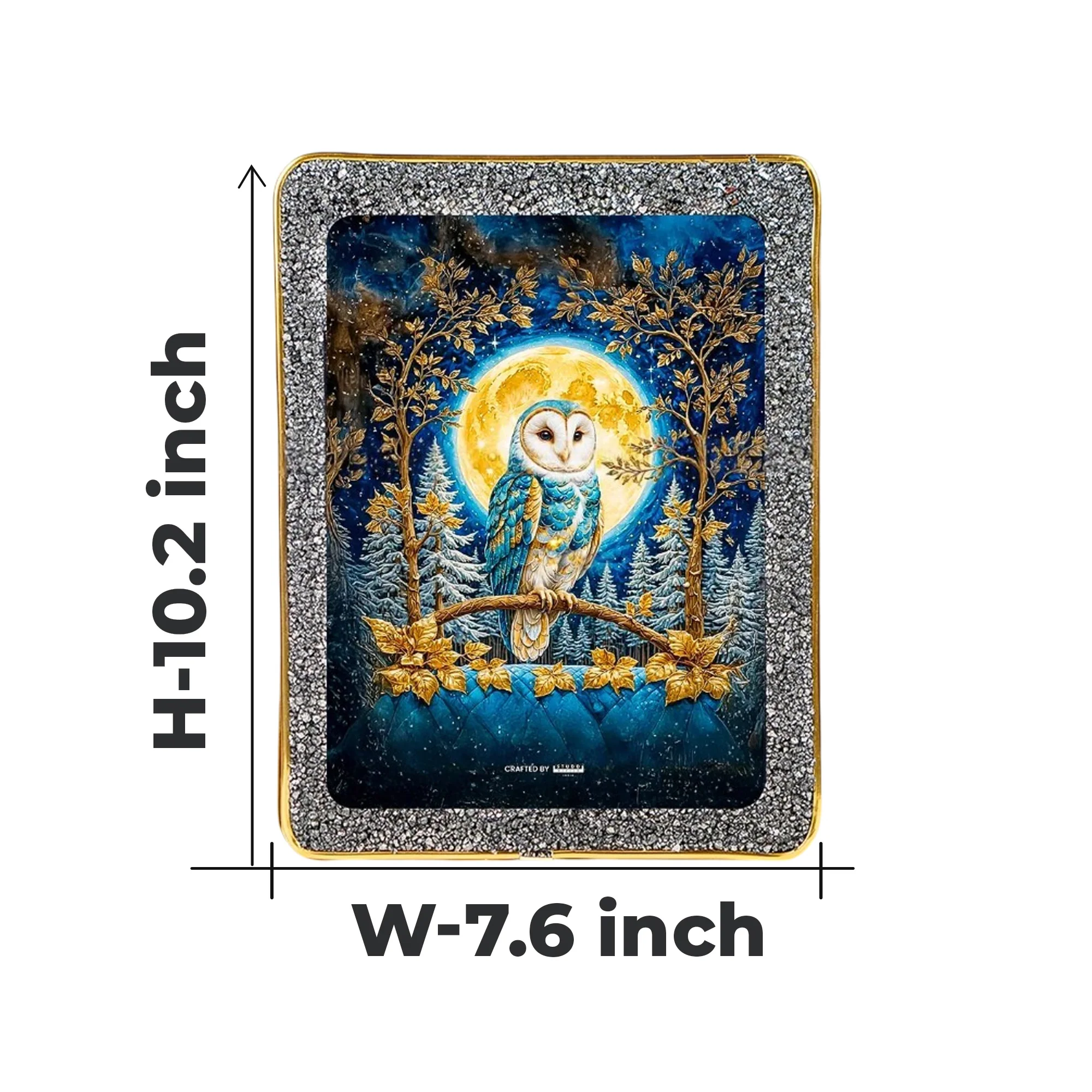 Moonlit Pyrite Owl [Rectangle Plate] - Image 7