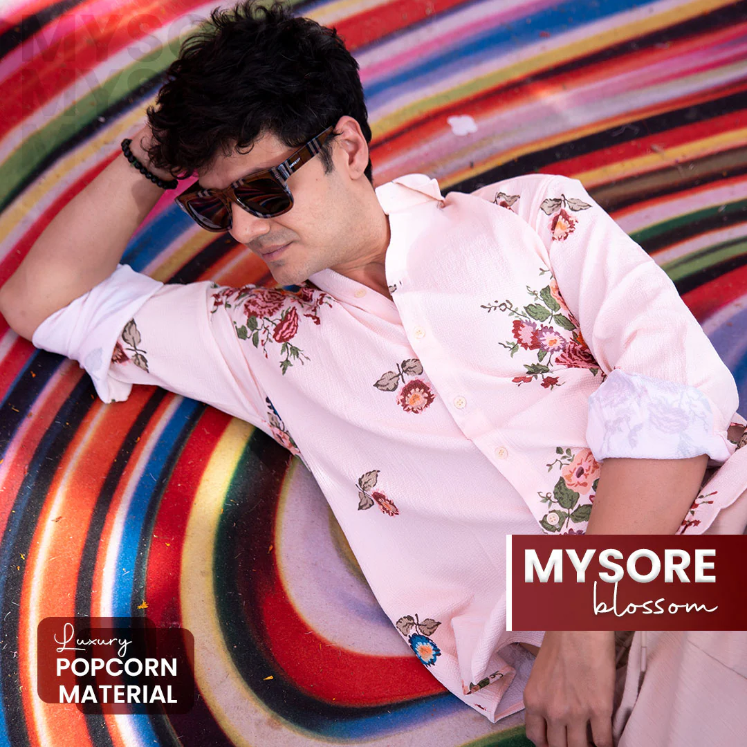 Mysore Blossom I Luxury Popcorn Material I Men Shirt - Image 9