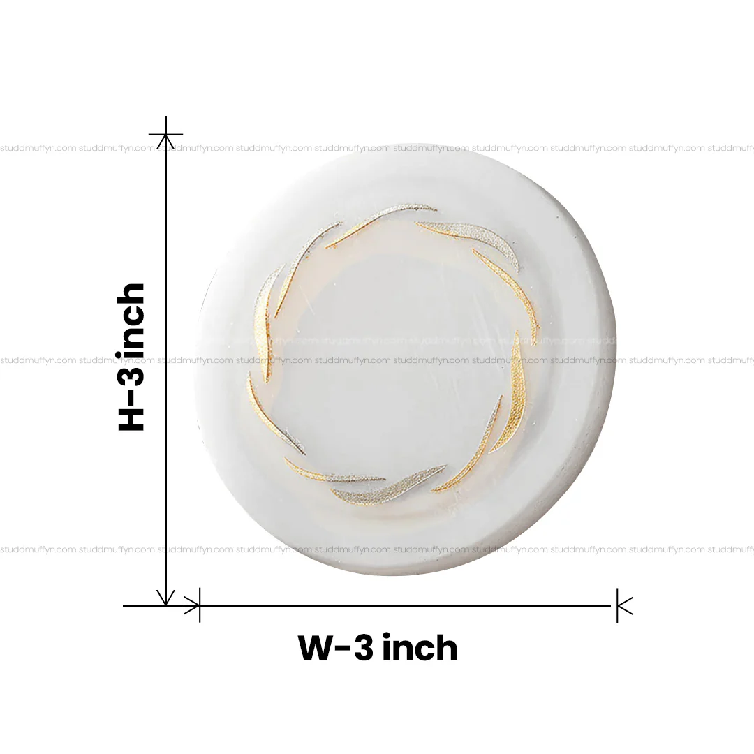Selenite Coaster with Gold Waves - Image 5