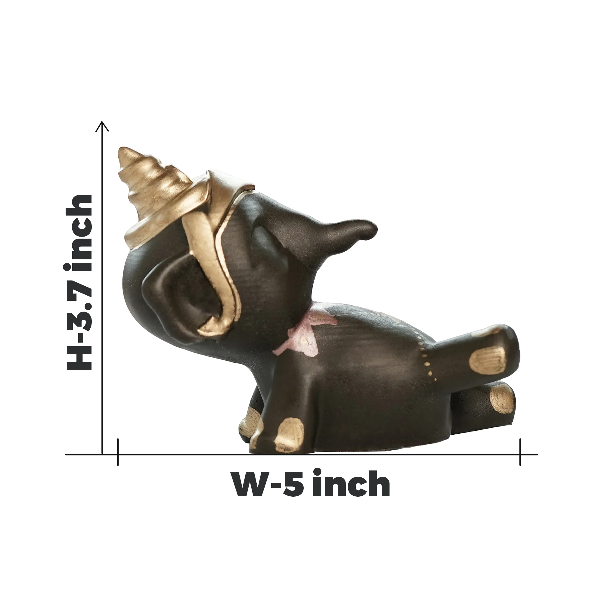 Vishram Ganesha Pyrite Idol - Image 3