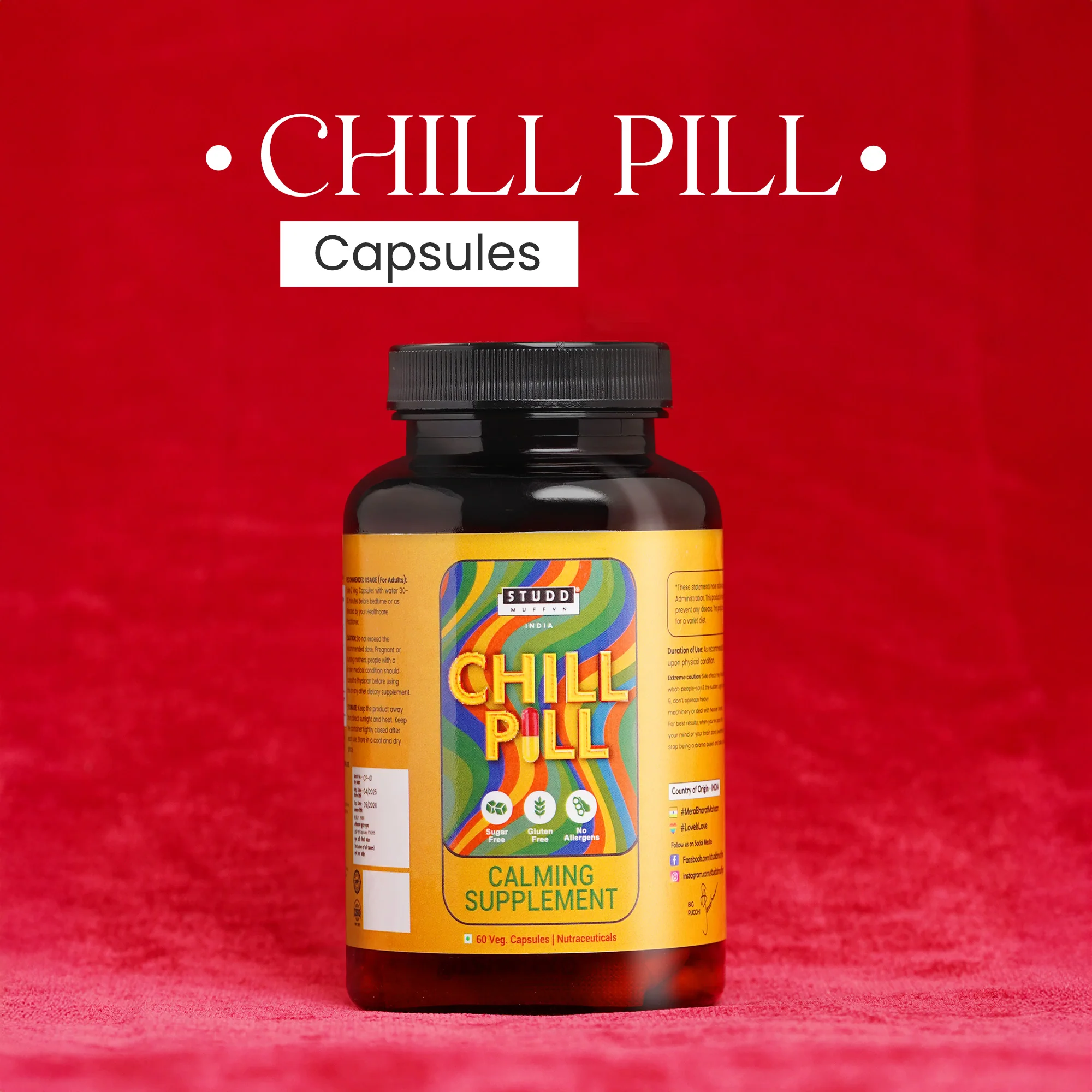 Chill Pill – Calming Supplement (60 Veg Capsules)