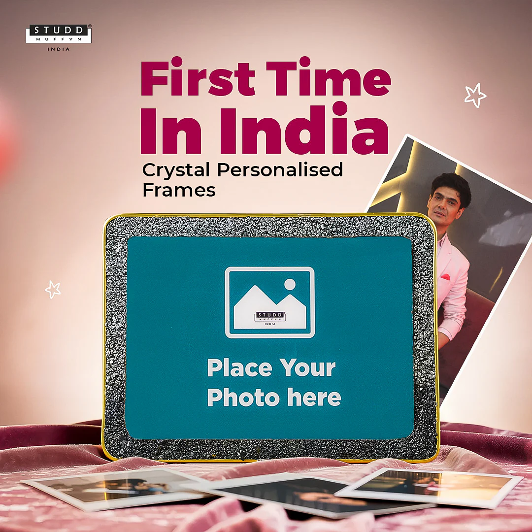 Personalised Richie Rich Crystal Photo Frame [Rectangle Shape]