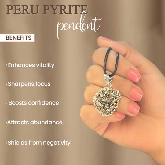 Peru Pyrite Pendant - Image 3