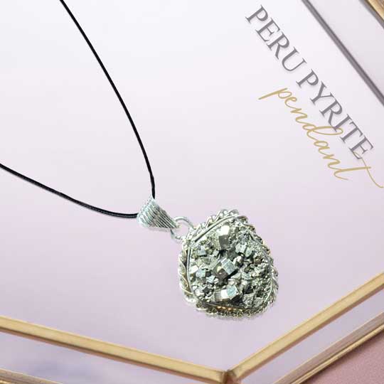 Peru Pyrite Pendant - Image 4