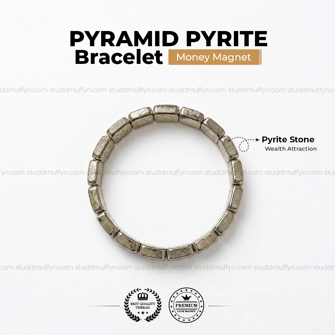Pyramid pyrite bracelet - Image 4