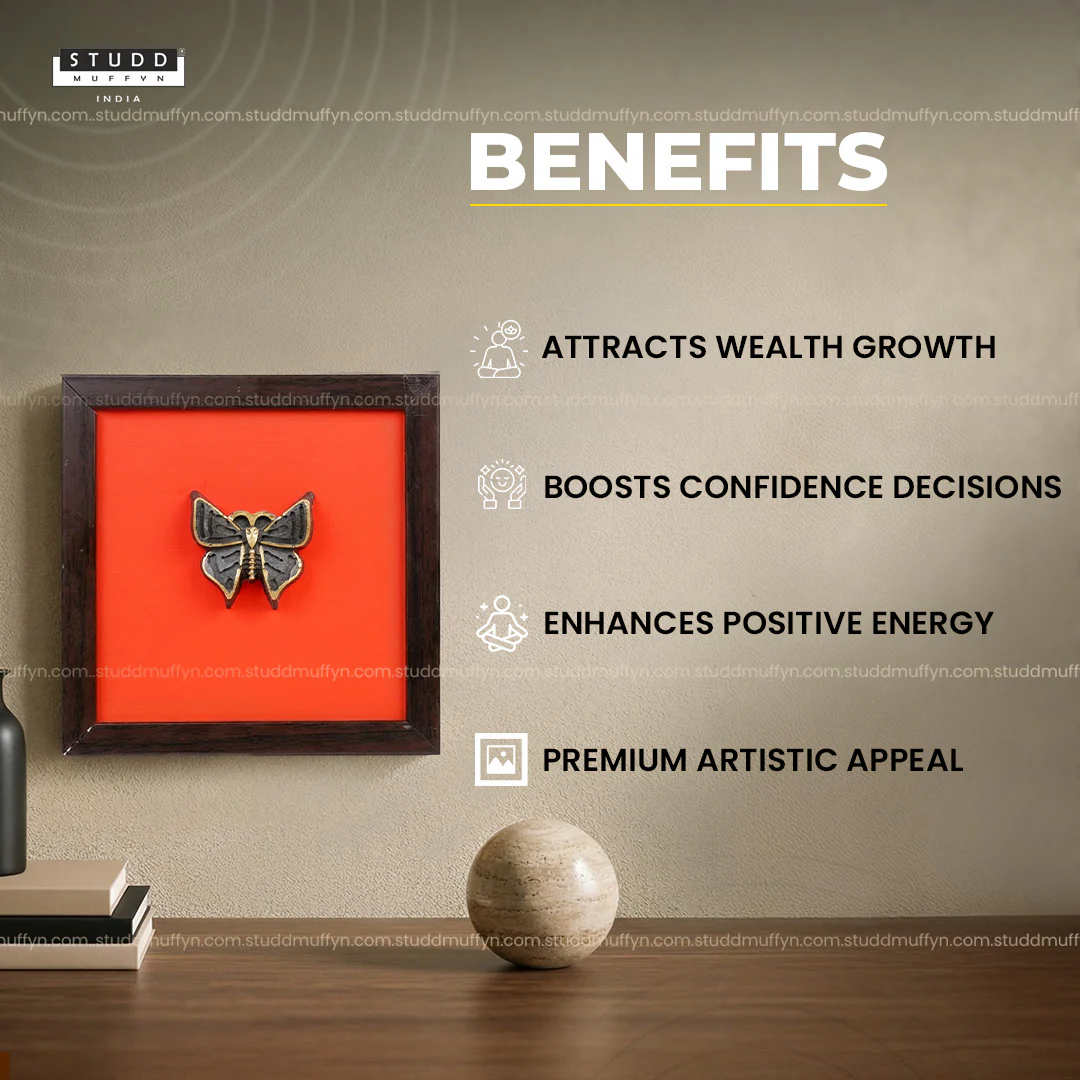Pyrite 3D Butterfly Wall Art [Complementary Wooden Frame] - Image 3