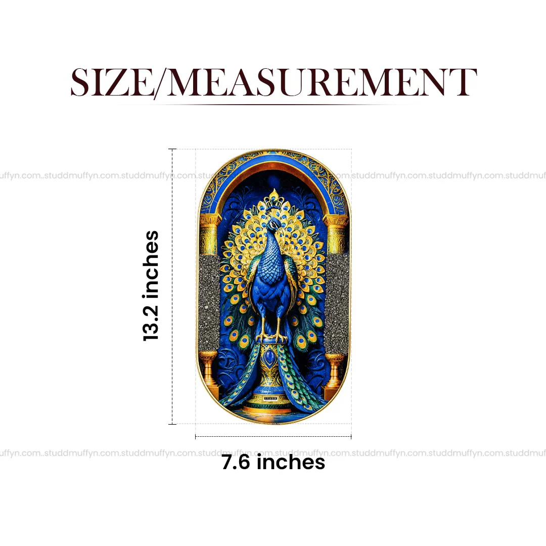 Pyrite–Lapis Peacock Frame [ Capsule Shape ] - Image 10