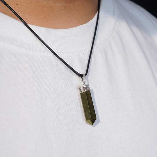 Pyrite Pencil Pendent (Without Chain) - Image 6