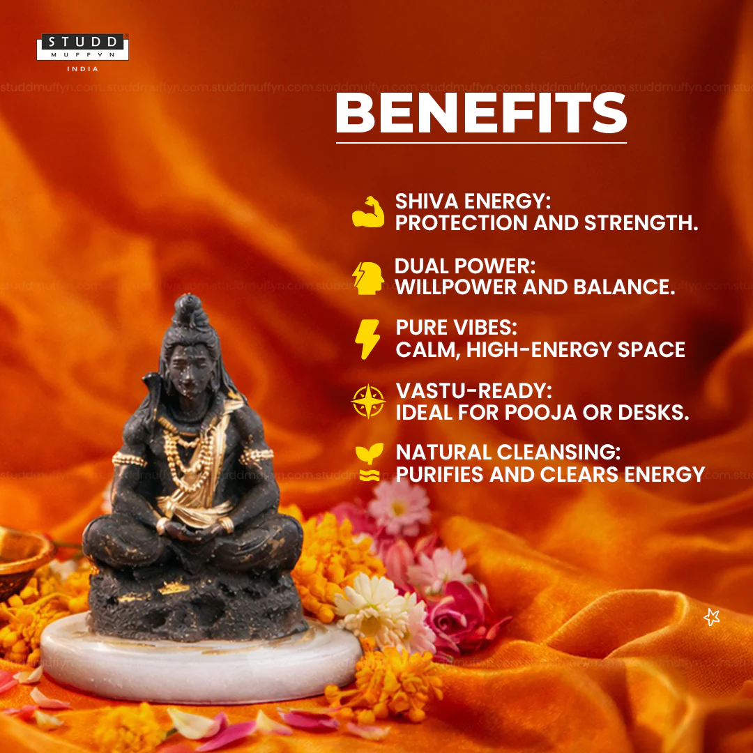 Pyrite Shiv Ji on Selenite Coaster I Miniature Series - Image 3