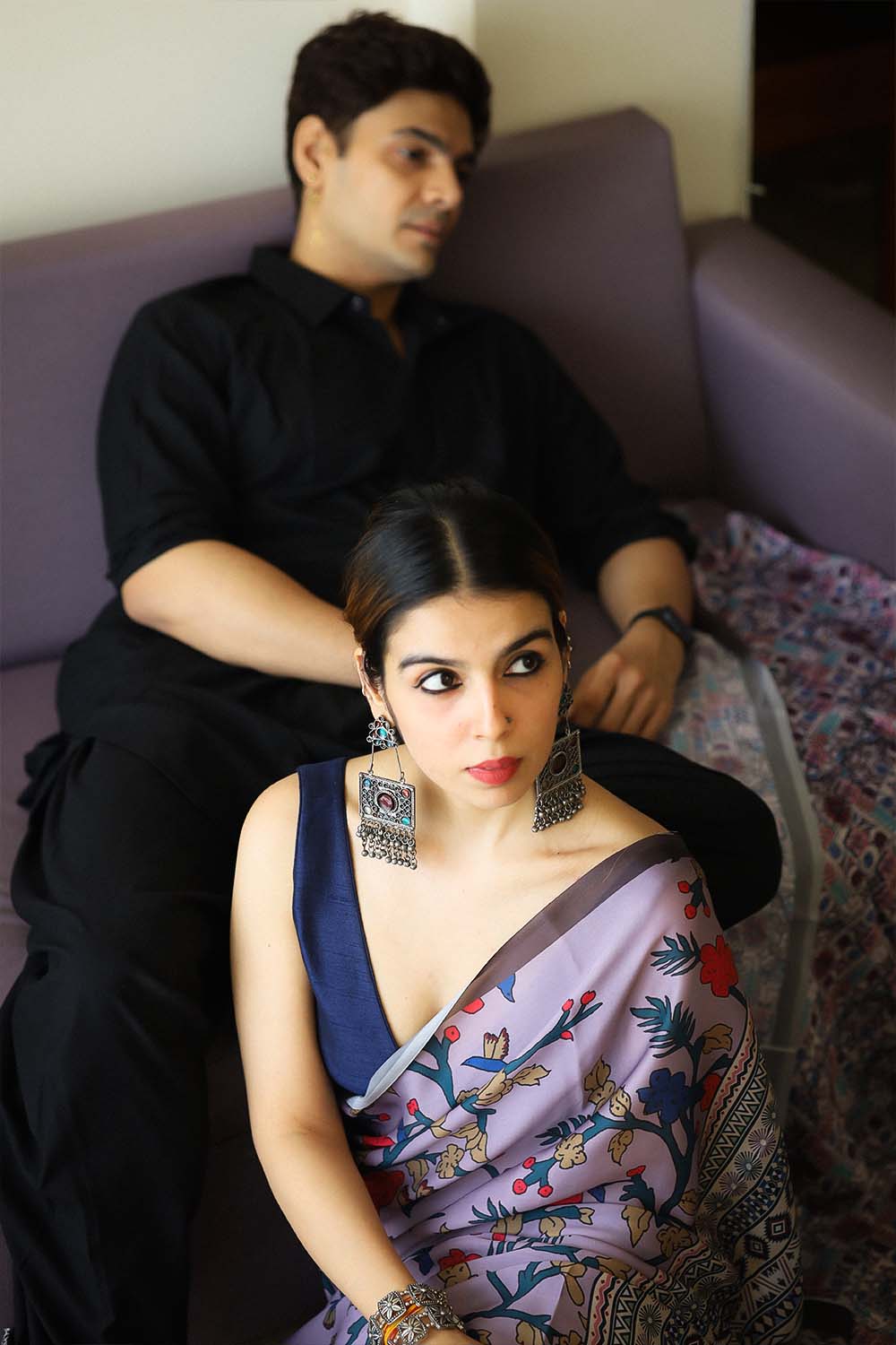 Raatkali | Satin Georgette Saree - Image 3