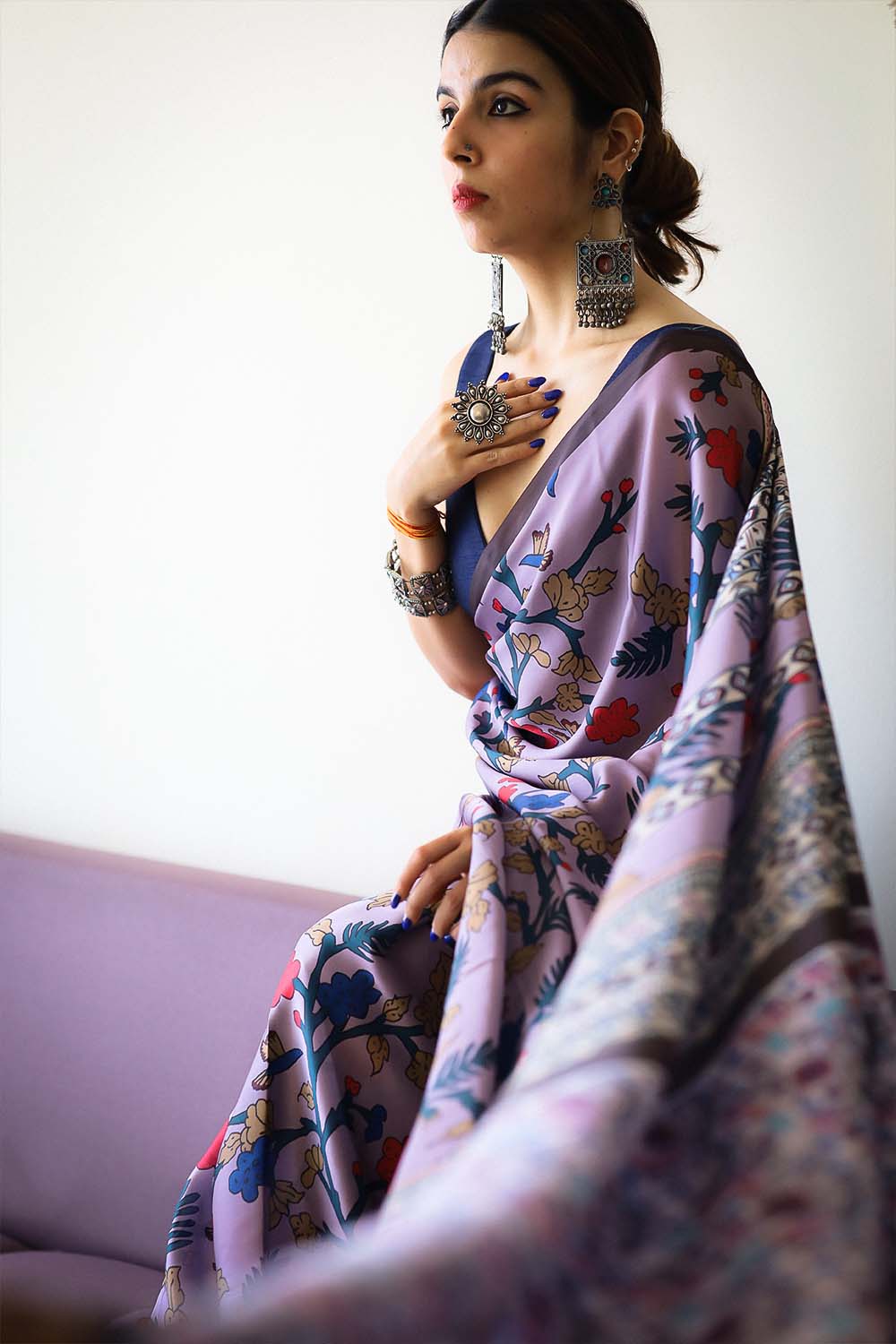 Raatkali | Satin Georgette Saree - Image 5