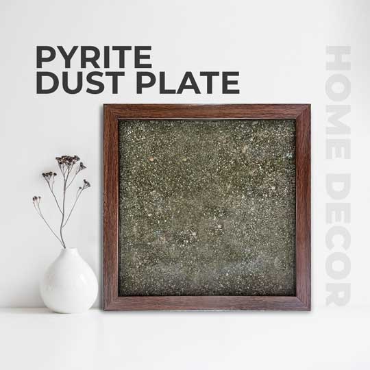 Pyrite Dust Plate (Complimentary wooden frame) - Image 4