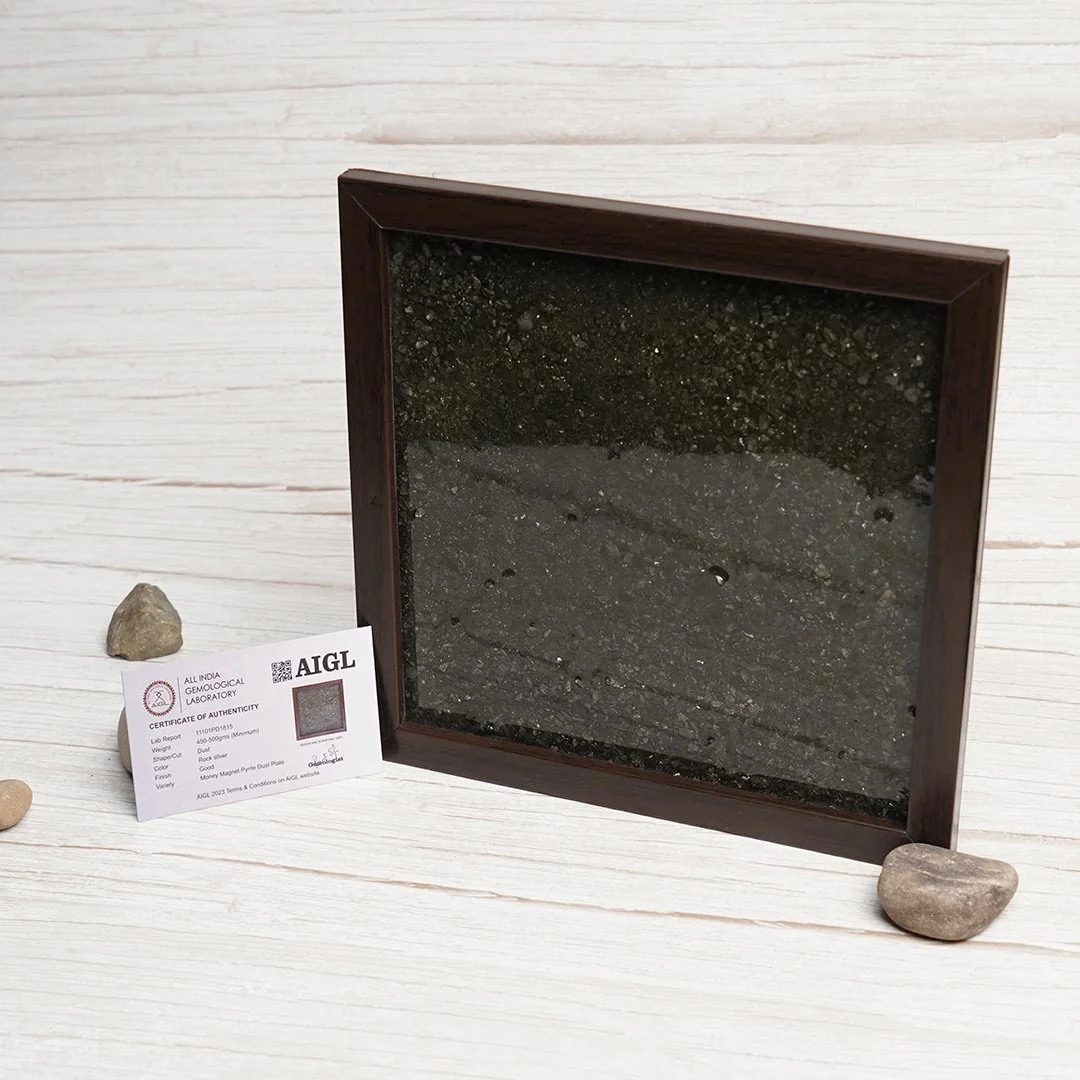 Pyrite Dust Plate (Complimentary wooden frame) - Image 7