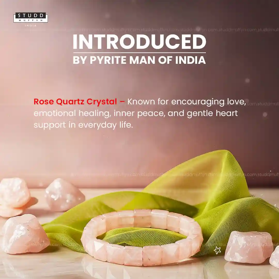 Rose Quartz Square Pyramid Bracelet - Image 4