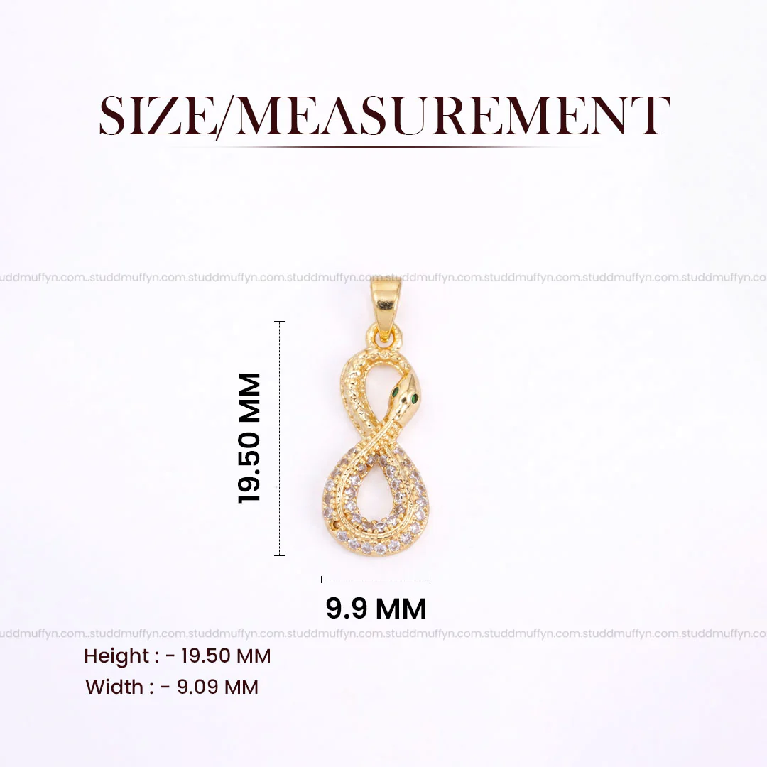 Revival Venom Loop Pendant – 24K Gold Tone Plated [With Chain] - Image 9