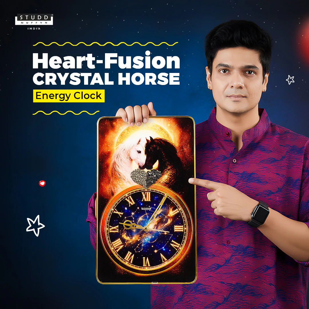 Riche Rich Stallion Heart Clock - Image 2