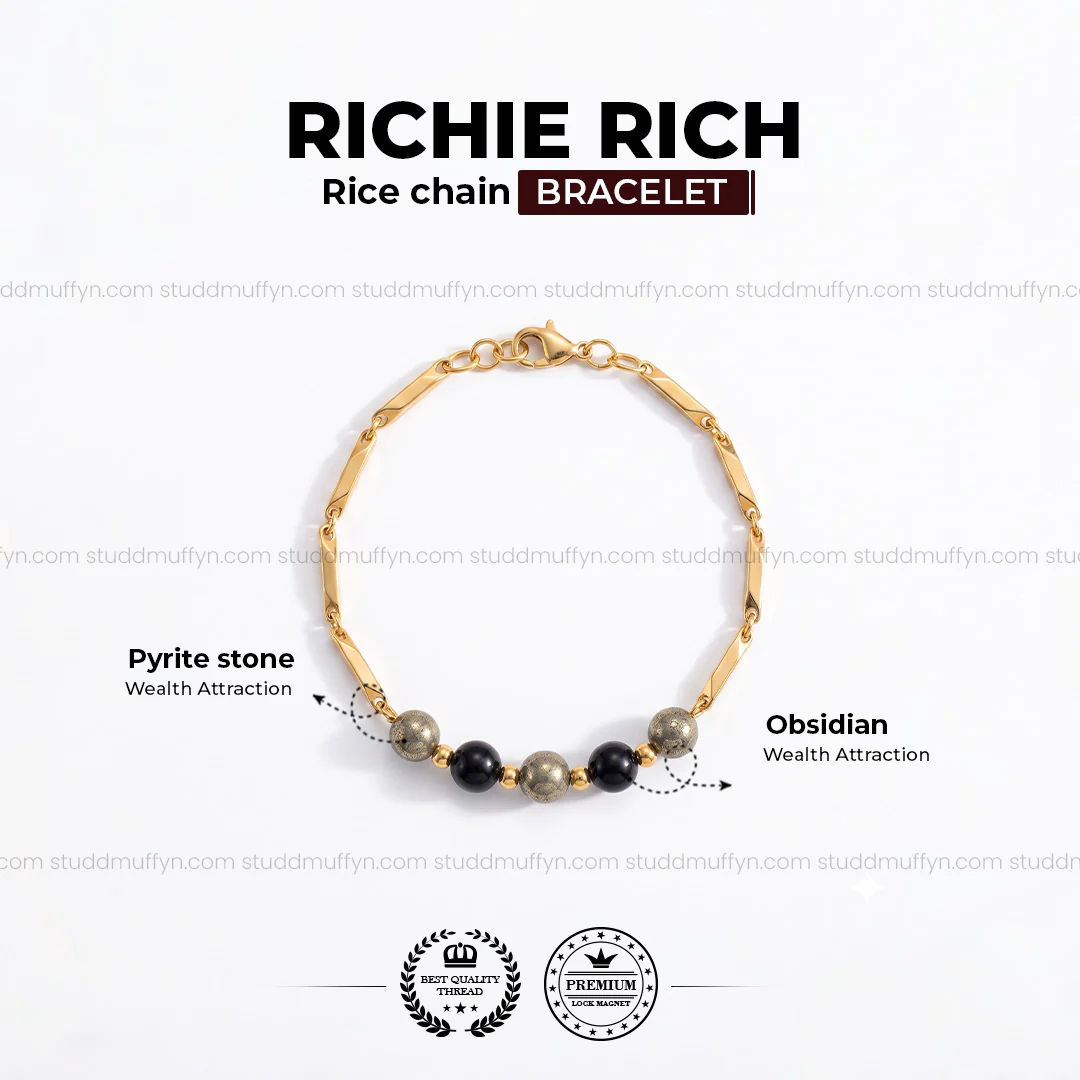 Richie Rich Rice Chain Bracelet - Image 4