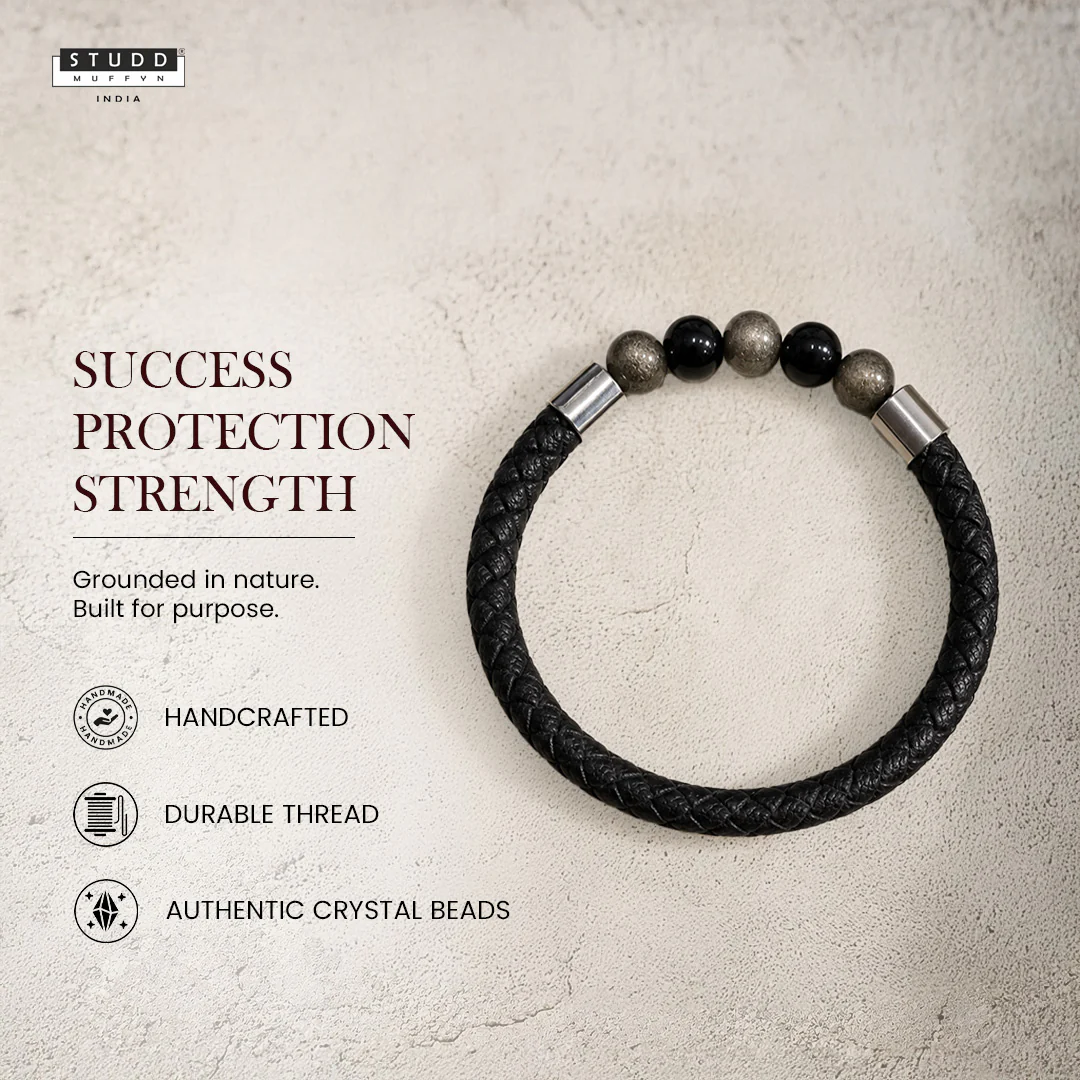 Richie Rich Stretchable Leather Bracelet - Image 5