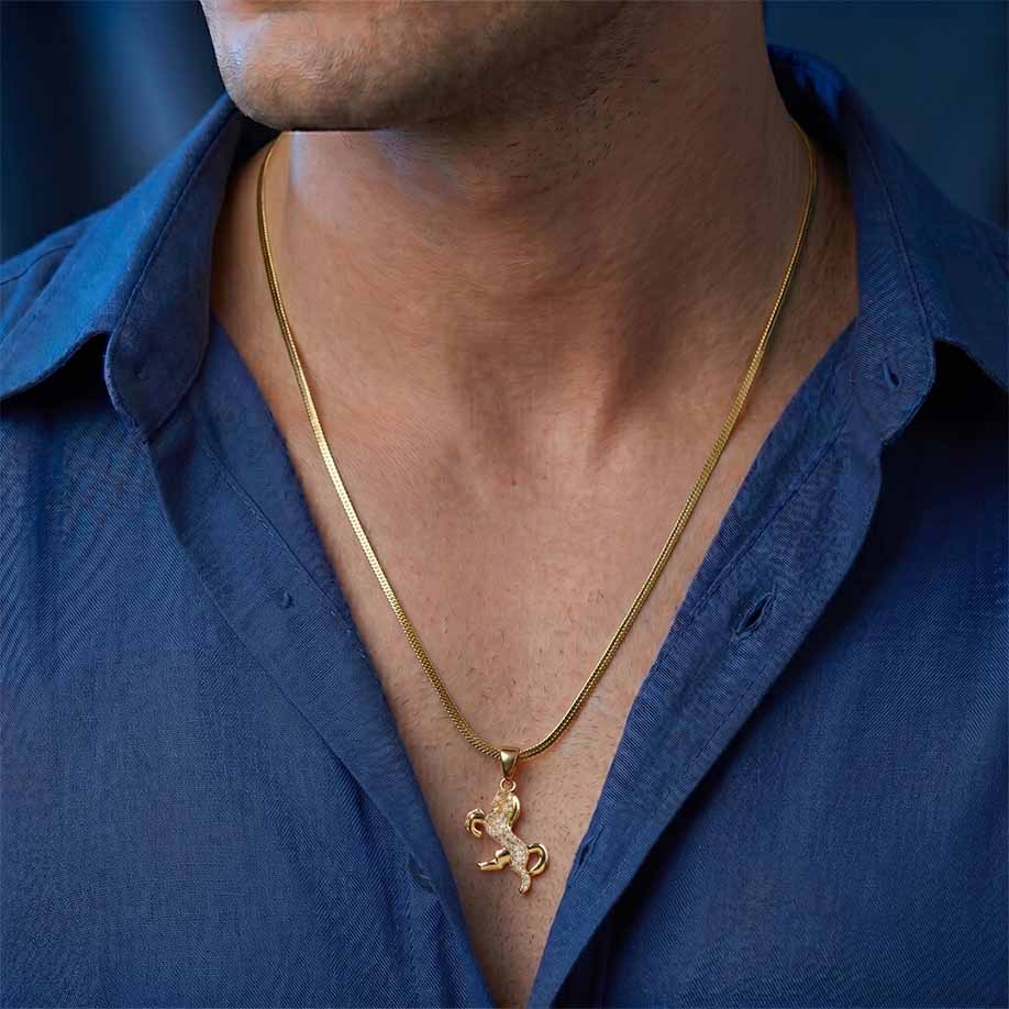 Ride Your Destiny Horse Pendant - 24k Gold Tone Plated [ Gold Chain ] - Image 11