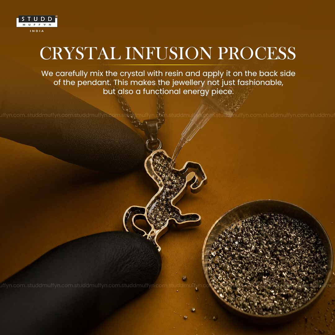 Ride Your Destiny Horse Pendant - 24k Gold Tone Plated [Black Chain] - Image 5