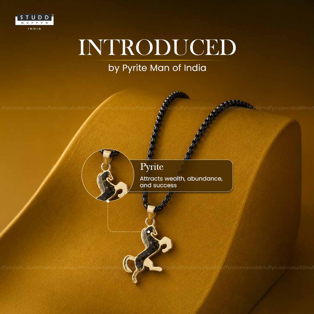 Ride Your Destiny Horse Pendant - 24k Gold Tone Plated [Black Chain] - Image 6