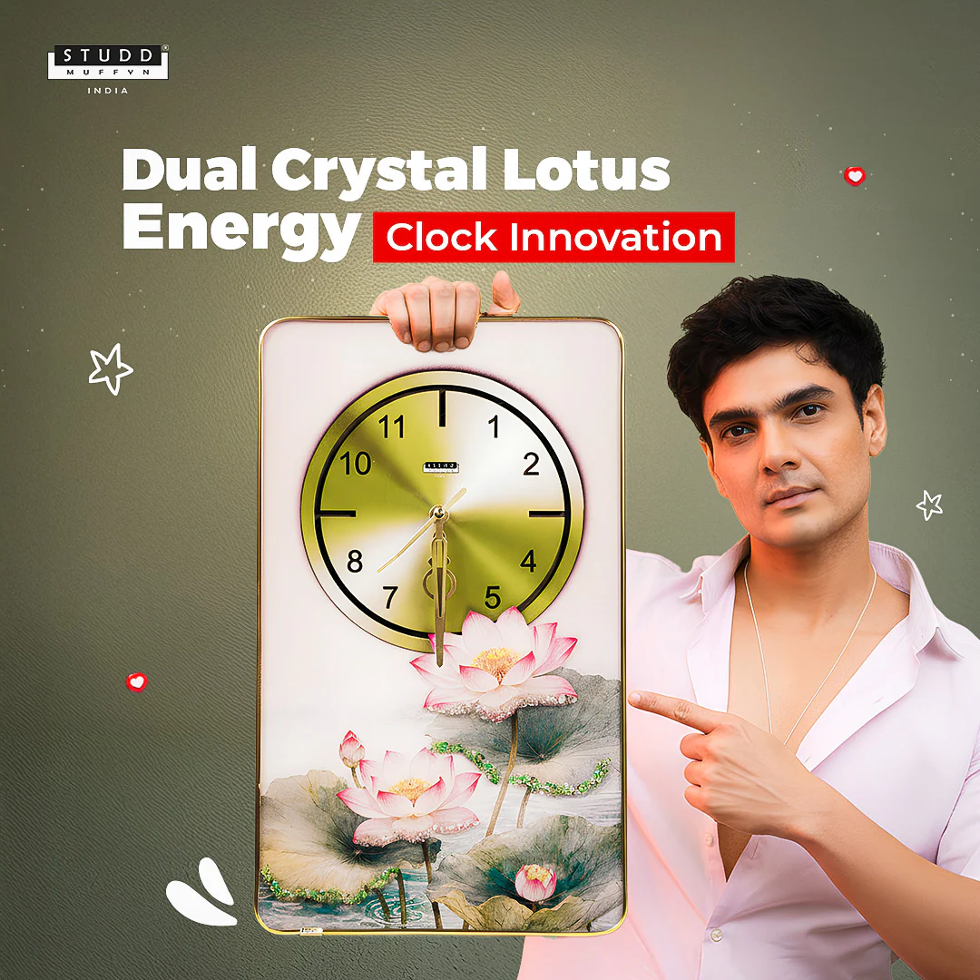 Rose Quartz-Aventurine Lotus Clock - Image 2