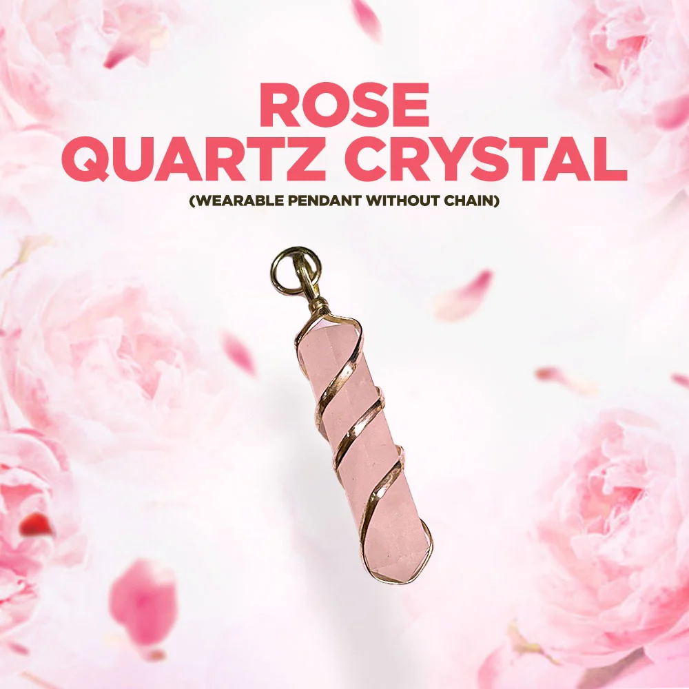 Rose Quartz Crystal (Pendant without chain) - Image 6