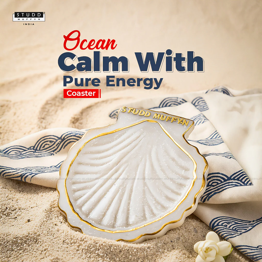 Sacred Sea Shell Harmony Selenite Coaster - Image 2
