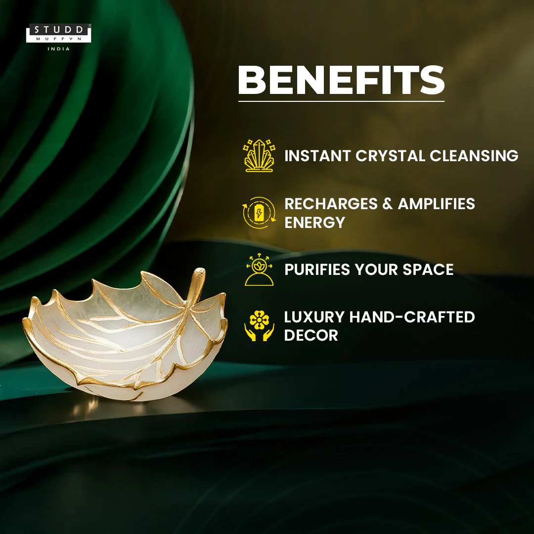 Selenite Crystal Recharging Leaf - Image 4