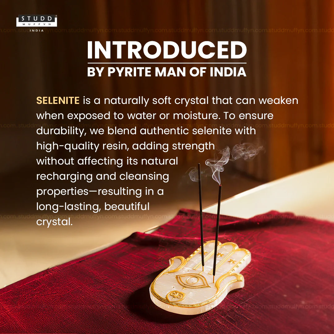 Selenite Incense/Agarbatti Holder - Image 3