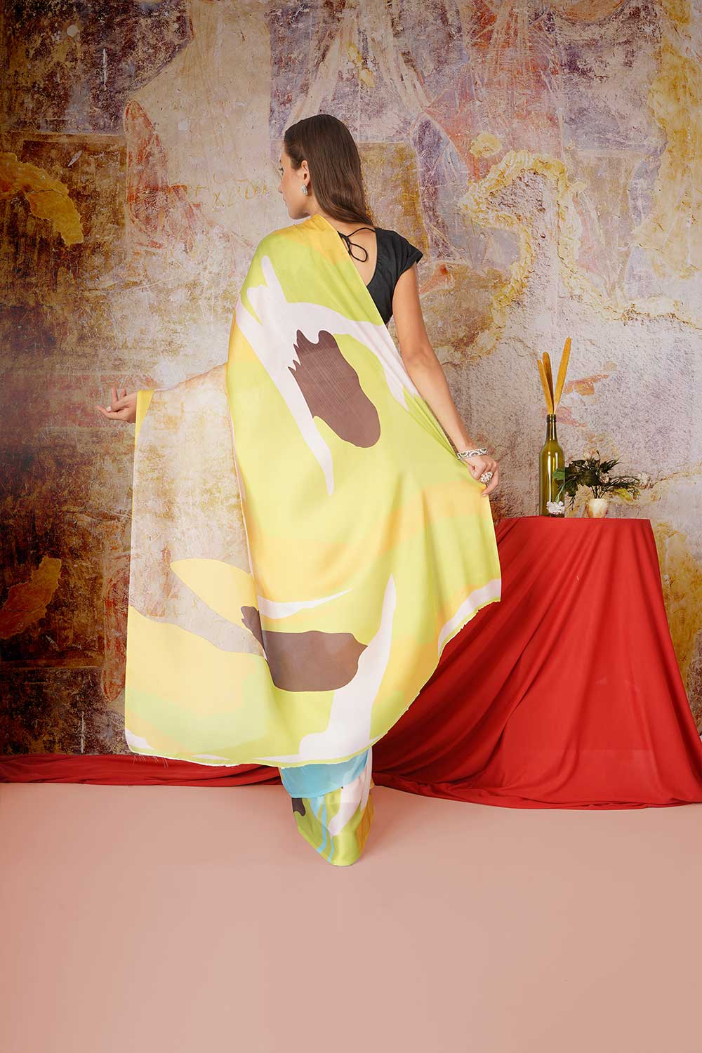 Shishira - Satin Georgette Saree - Image 3