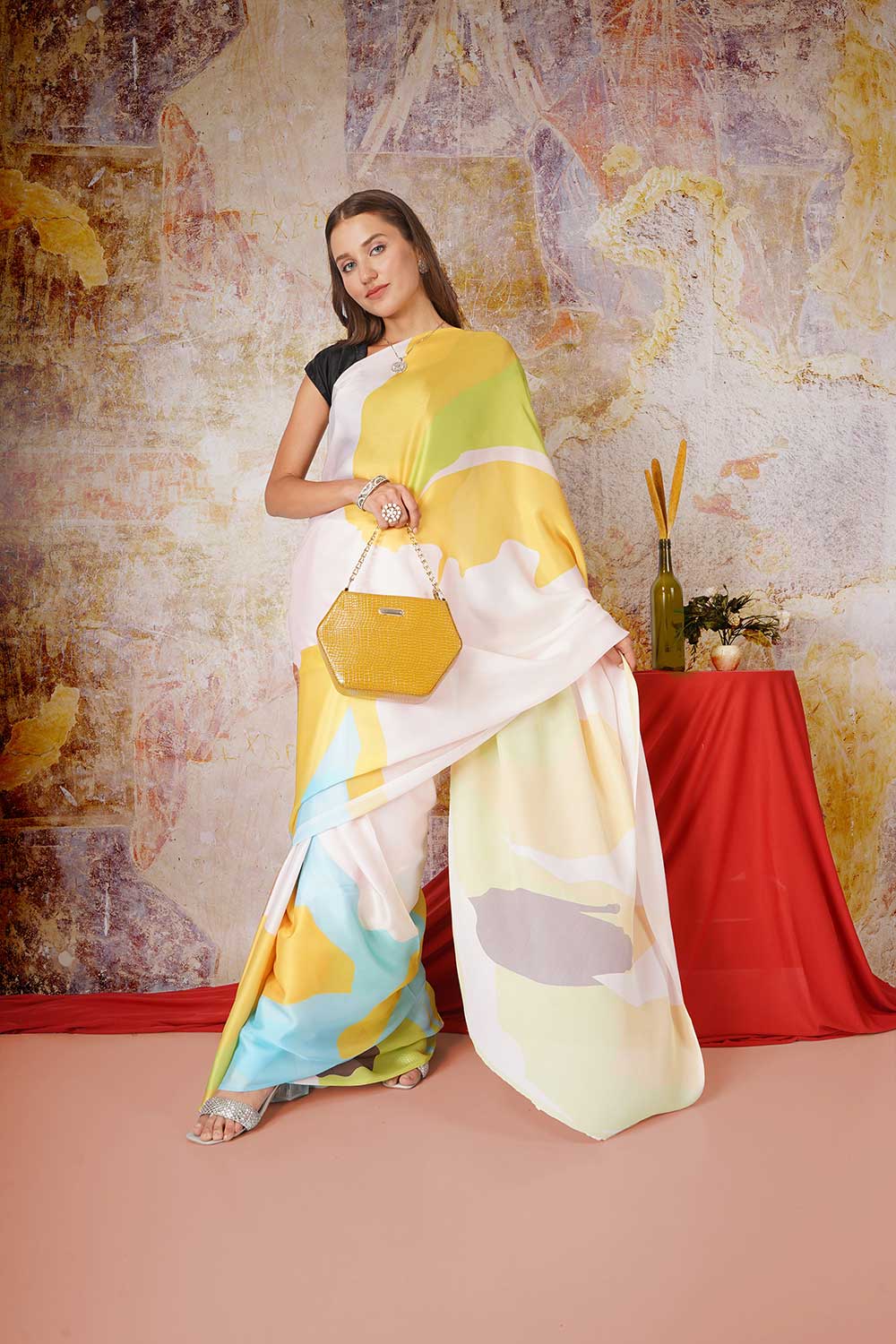 Shishira - Satin Georgette Saree - Image 4