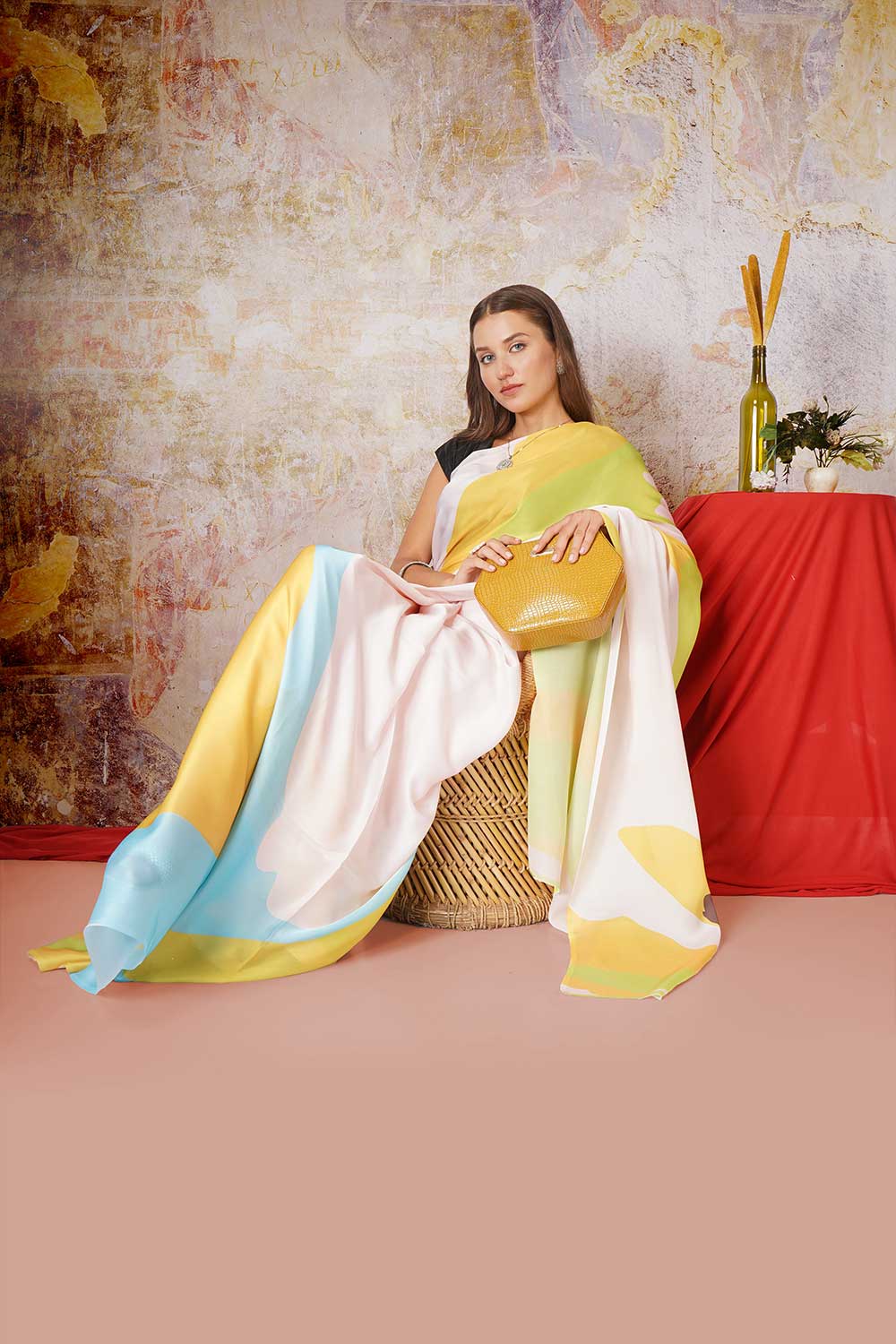 Shishira - Satin Georgette Saree - Image 5