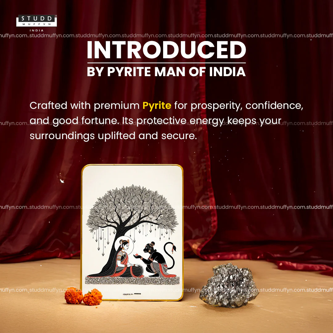 Sita-Hanumana Ashok Vatika Pyrite Plate - Image 4
