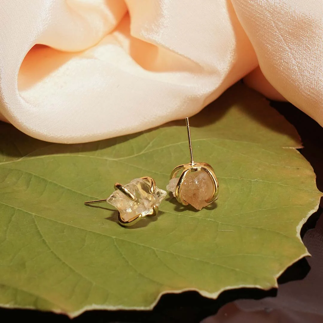 Citrine Spider Studs - Image 3