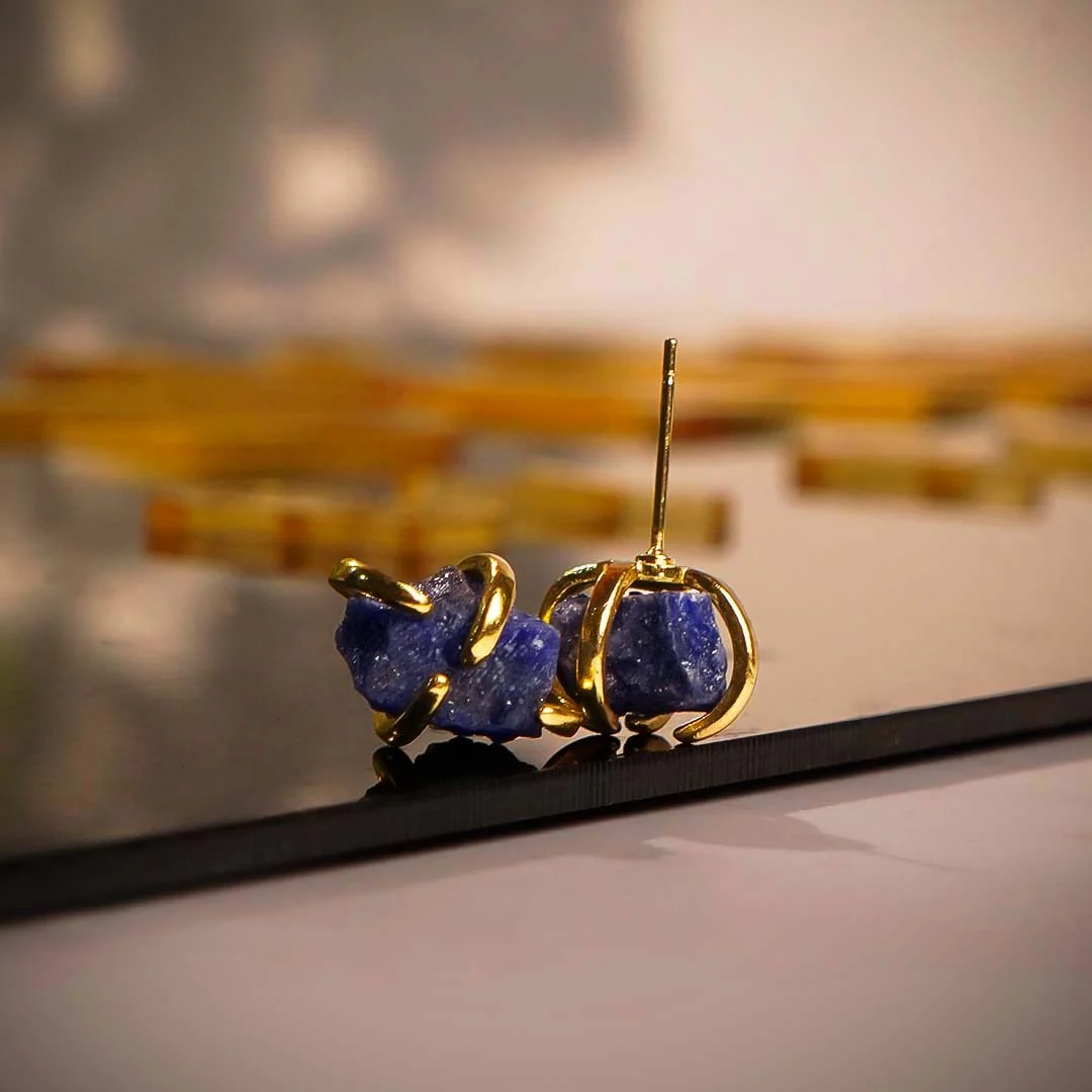 Lapis Lazuli Spider Studs - Image 3