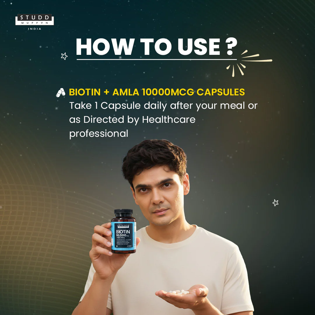 Biotin + Amla 10000mcg [60 Capsules] - Image 5