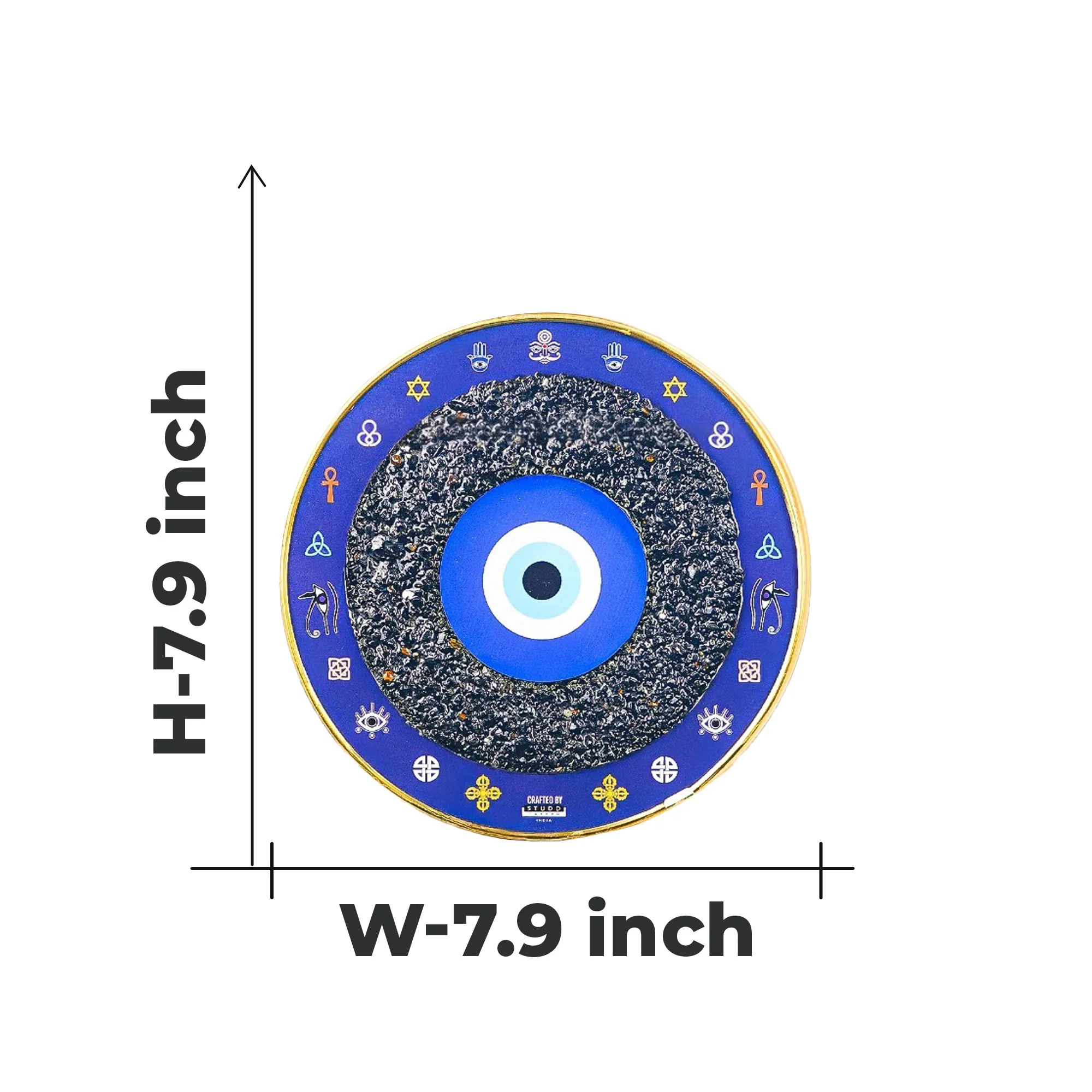 Studd Muffyn Nazar Suraksha Obsidian Plate - Image 5