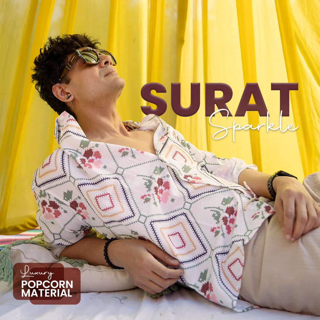 Surat Sparkle | Luxury Popcorn Material I Men Shirt - Image 11