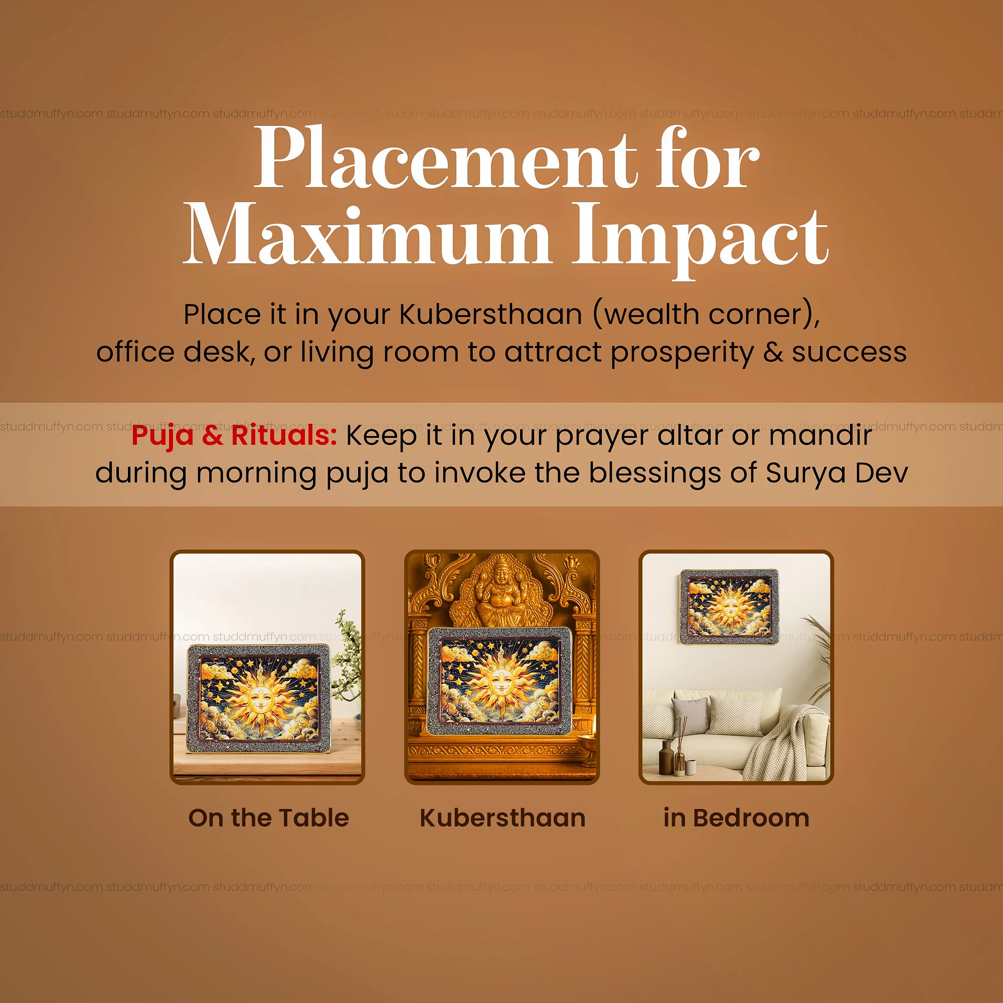 Surya Pyrite Plate by Studd Muffyn [Rectangle Shape] - Image 3