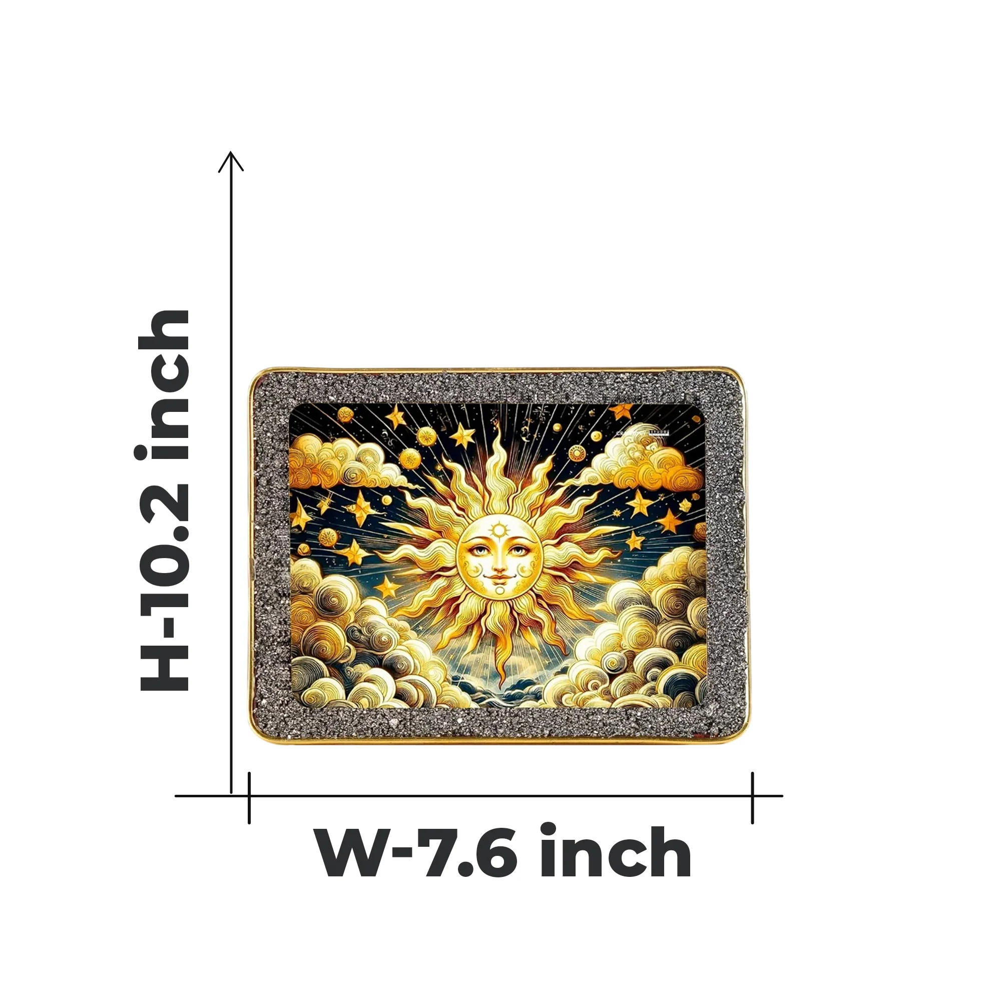 Surya Pyrite Plate by Studd Muffyn [Rectangle Shape] - Image 6