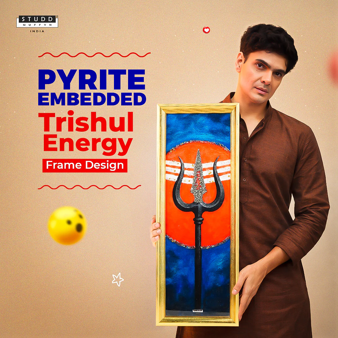 Divine Trishul Pyrite Frame - Image 2