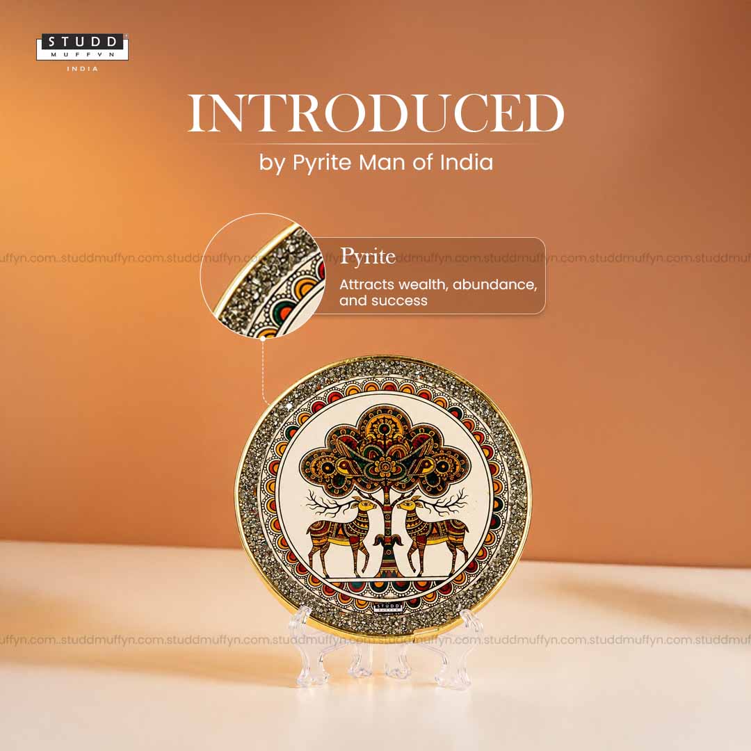 Pyrite Tree of Life | Gond Art Frame - Image 4
